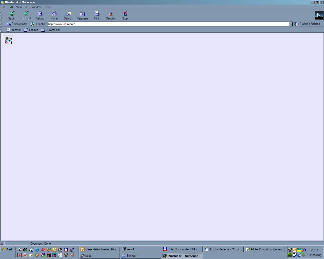 Netscape 4.08 / Win XP